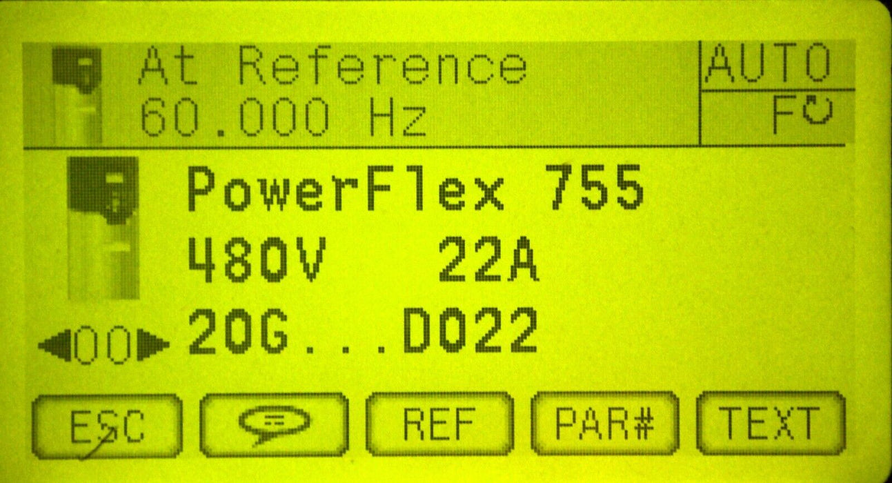 Zero Hr Allen-Bradley 20G11ND022JA0NNNNN PowerFlex 755 VFD 15HP SER A FRN:14.004