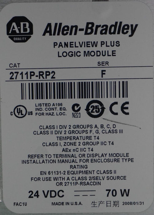 Allen Bradley 2711P-RDT12C PanelView Plus 1250