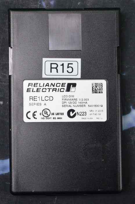 Reliance Electric RE1LCD A Keypad FRN:2.003 Tested Good R15