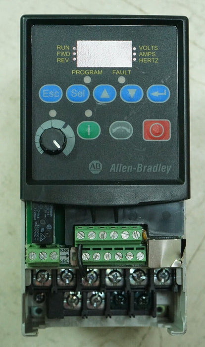 Allen Bradley PowerFlex 4 1/2HP 22A-D1P4N104 Series A Tested Good FRN:4.02