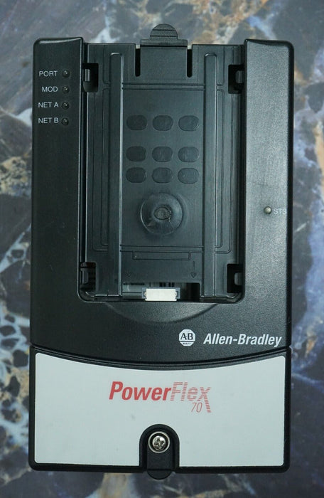 Low Hour Allen-Bradley PowerFlex70 20AD3P4A0AYNNNC0/A 2HP 480VAC Drive FRN:2.003