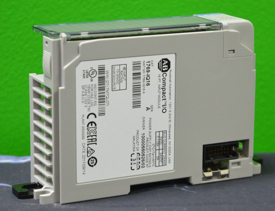 Allen-Bradley 1769-IQ16 Series A PLC Input Module FRN 3.1