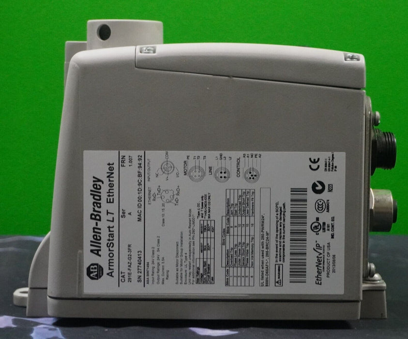 Parts Allen Bradley 291E-FAZ-G1-3FR ArmorStart LT EtherNet Series A