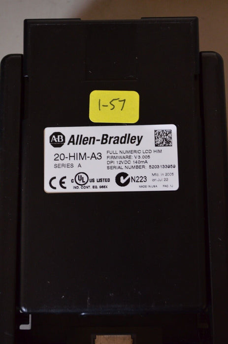 Allen-Bradley 20-HIM-A3 SERIES A Full Numeric HMI Keypad Firmware 3.005  #1-57