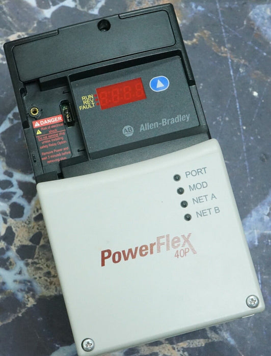 Low Hours Allen-Bradley 22D-D2P3N104 PowerFlex40P FRN:2.01 Series A Tested