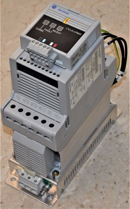 Allen Bradley 160-BA03NSF1 Variable Speed Drive 1Hp W/ 160-DN2 DeviceNet Module