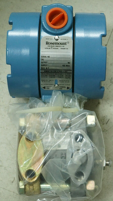 Rosemount Pressure Transmitter  1151GP5E2AT0086 CAL. 0-750 IN. Max W.P 750 IN