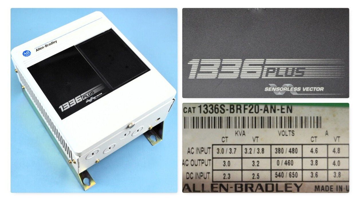 New Allen-Bradley 1336S-BRF20-AN-EN Plus Series D 3 Phase 2 HP Drive FRN: 4.03