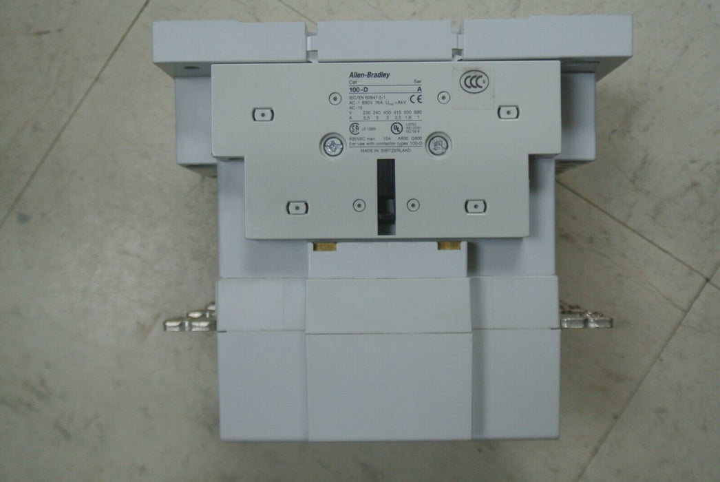 Allen-Bradley 100-D110 Safety Contactor 110A With (2)100-D Contactors