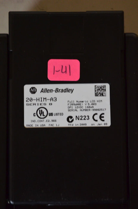 Allen-Bradley 20-HIM-A3 SERIES B Full Numeric HMI Keypad Firmware 5.003   #1-41