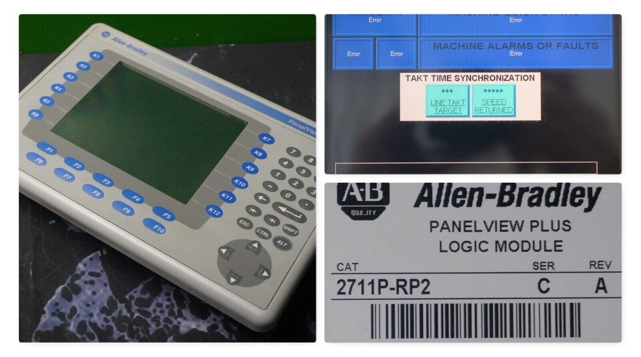 ALLEN-BRADLEY 2711-B7C4D2 / 2711P-RDB7C PANELVIEW PLUS 700 Display Module Tested