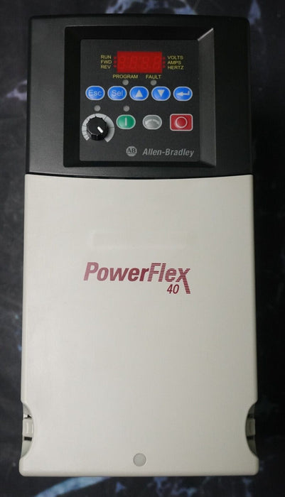 Low Hours Allen-Bradley 22B-D012N104 7.5 HP Powerflex40 Ser. A FRN:6.02