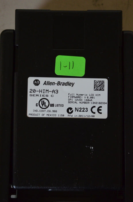 Allen-Bradley 20-HIM-A3 SERIES C Full Numeric HMI Keypad Firmware 6.001   #1-11