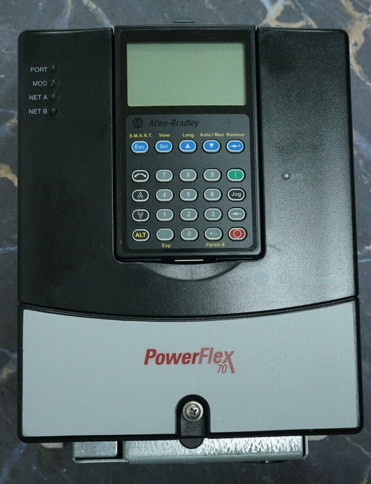 Low Hours Allen-Bradley Powerflex 70 5HP 20AD8P0A3AYNANC0 Series A FRN: 5.001