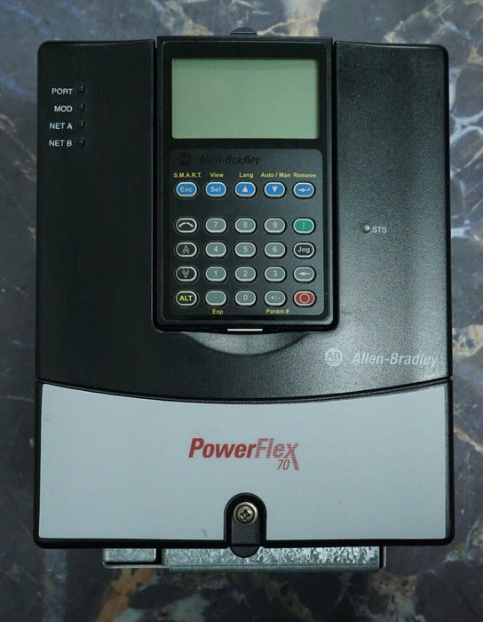 Low Hours Allen-Bradley PowerFlex 70 2 HP 20AD3P4A3AYNANC0 480 VAC FRN:4.001