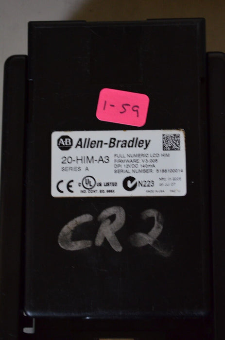 Allen-Bradley 20-HIM-A3 SERIES A Full Numeric HMI Keypad Firmware 3.005  #1-59