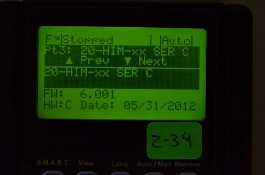 Allen-Bradley 20-HIM-A3 SERIES C Full Numeric HMI Keypad Firmware:6.001  #2-34