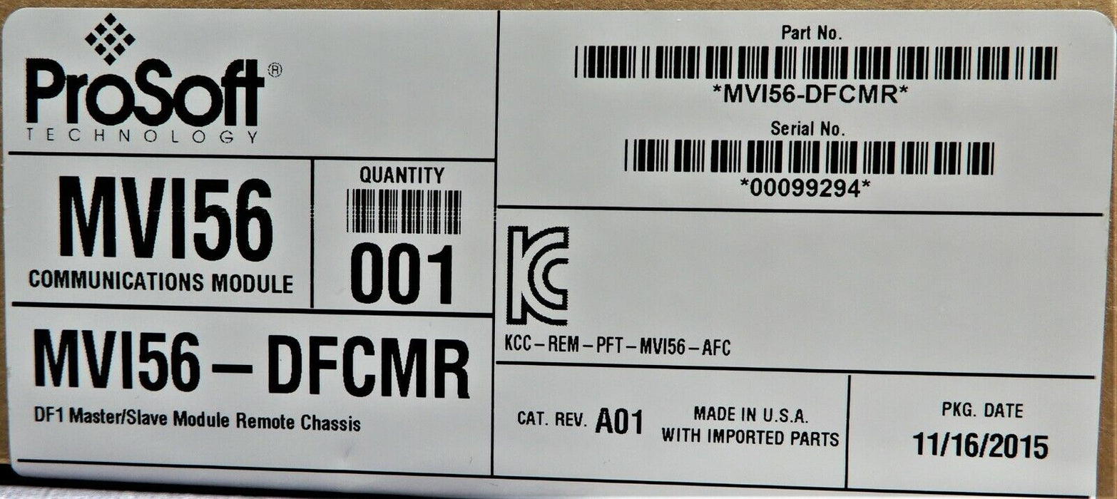 NEW IN BOX ProSoft MVI56E-DFCMR ControlLogix DF1 protocol Communication Module