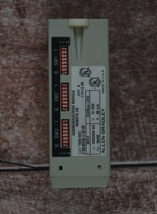 Allen-Bradley 1203-GD1 Communication Module Remote I/O Series A - FRN 2.03