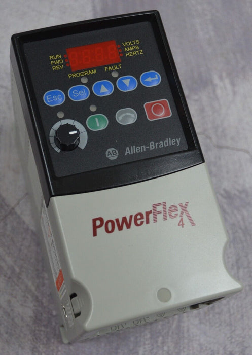 Allen Bradley PowerFlex 4 1/2HP 22A-D1P4N104 Series A Tested Good FRN: 6.01