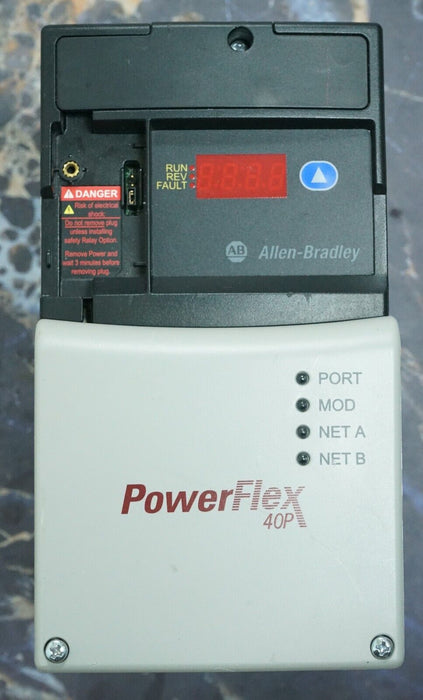 Low Hours Allen-Bradley 22D-D4P0N104 PowerFlex40 2 HP Series A 480 VAC FRN:2.01