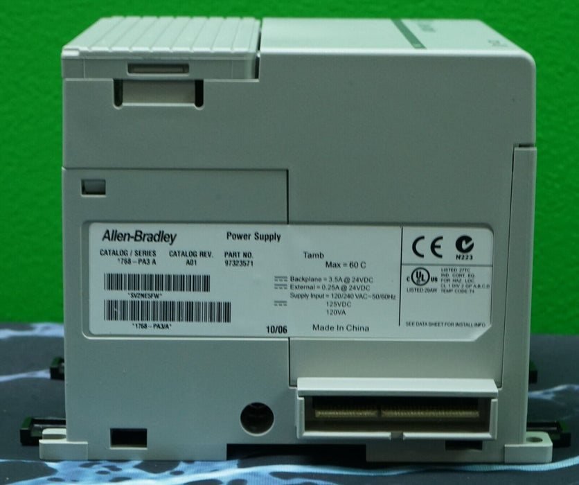 Allen Bradley 1768-PA3/A CompactLogix Power Supply Tested Good