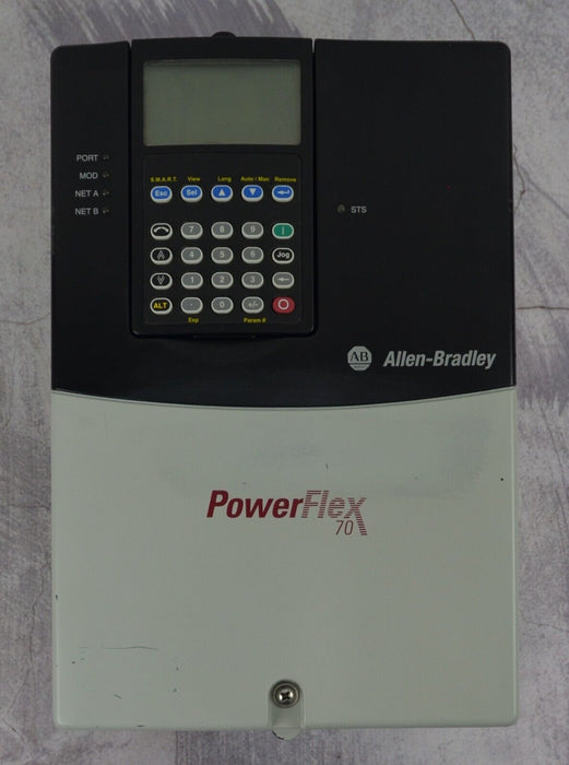 Allen-Bradley PowerFlex 70 10 HP 20AD014A3AYNANNN Series A FRN: 2.002 w/HIM Card