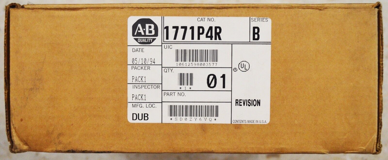 Allen Bradley 1771P4R Redundant Power Supply New In Box