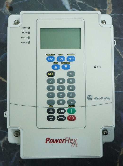 Low Hour Allen-Bradley PowerFlex 70 3 HP 20AD5P0C3AYNNDC0 Tested Good FRN:5.001