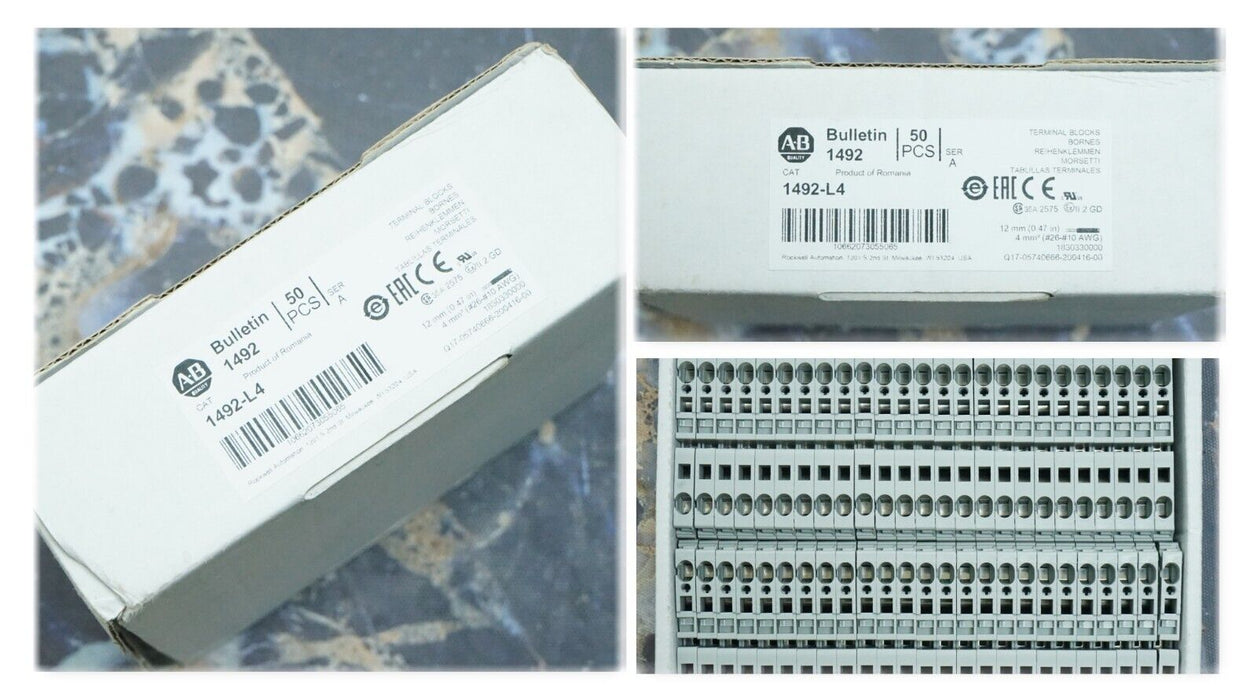 New Allen Bradley 1492-L4-B  -50 Count