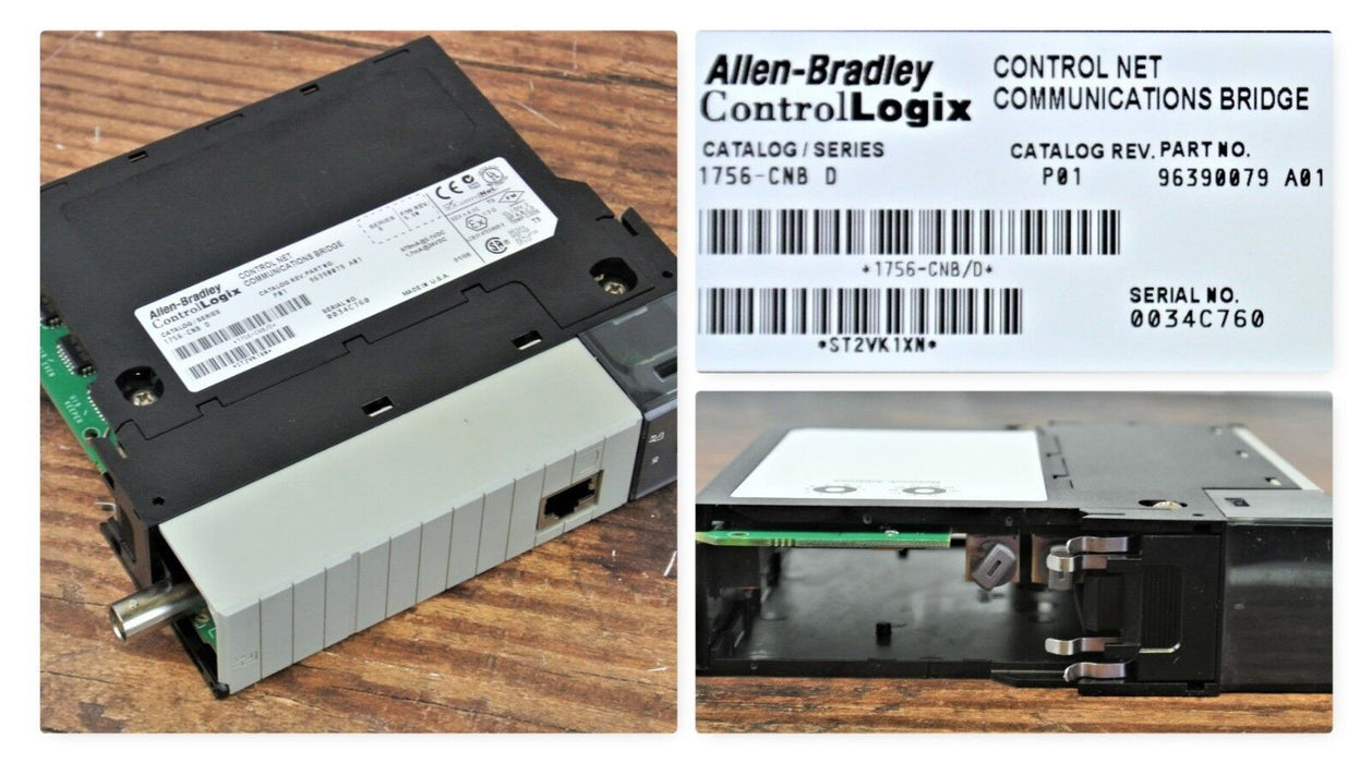 Allen-Bradley 1756-CNB D Firmware 5.50 ControlLogix ControlNet Bridge Module P01