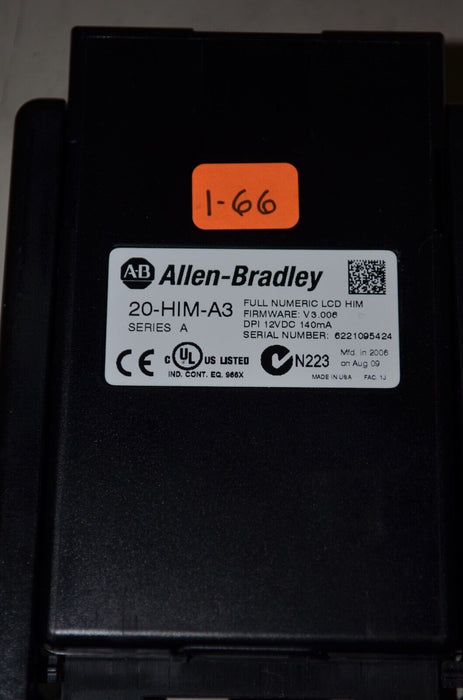 Allen-Bradley 20-HIM-A3 SERIES A Full Numeric HMI Keypad Firmware 3.006   #1-66