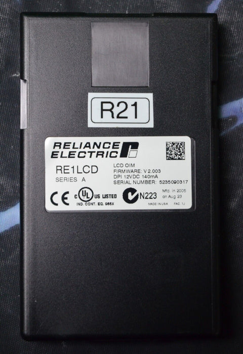 Reliance Electric RE1LCD A Keypad FRN:2.003 Tested Good R21