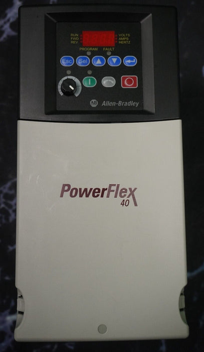 Allen-Bradley 22B-D012N104 7.5 HP Powerflex40 Ser. A FRN:5.01 Tested Good