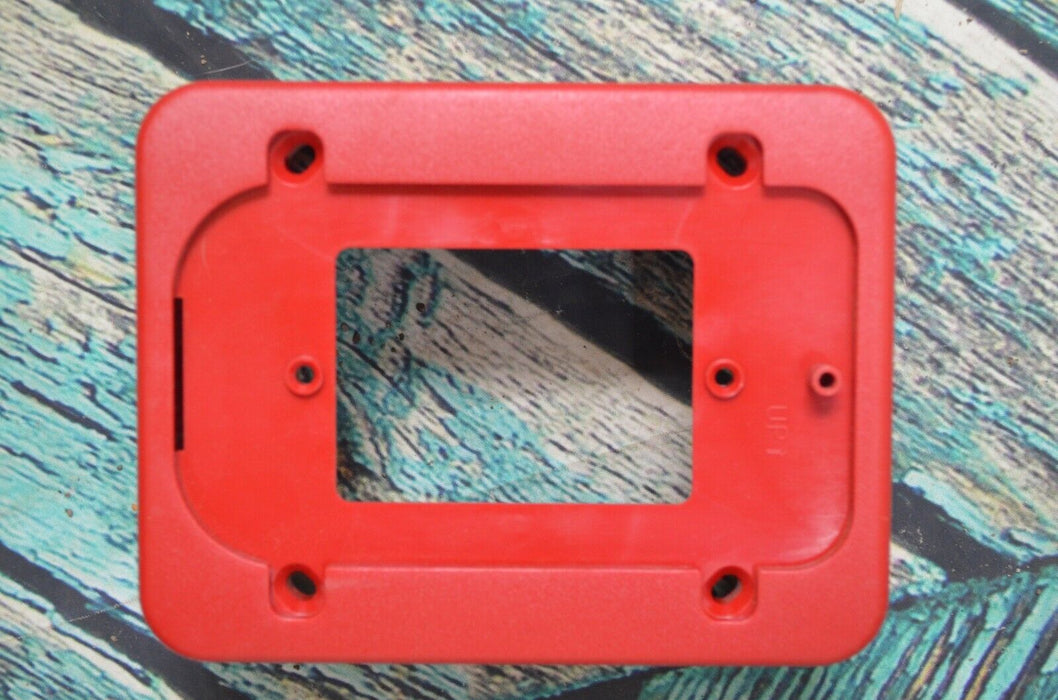 SpectrAlert Black Box Skirt Red for Surface Mount Applications, System Sensor