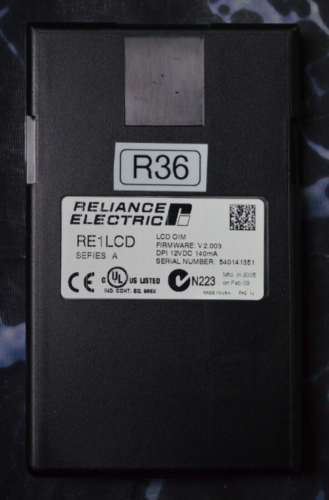 Reliance Electric RE1LCD A Keypad FRN:2.003 Tested Good R36