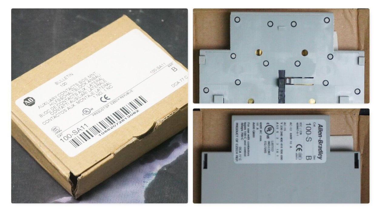 New Allen Bradley 100-SA11 Auxiliary Con. Block Side Mounted 100-S