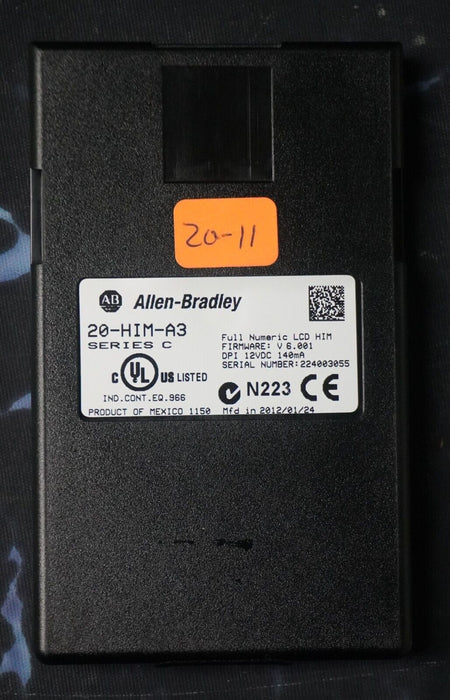 Allen-Bradley 20-HIM-A3 SERIES C Full Numeric HMI Keypad Firmware 6.001   #20-11