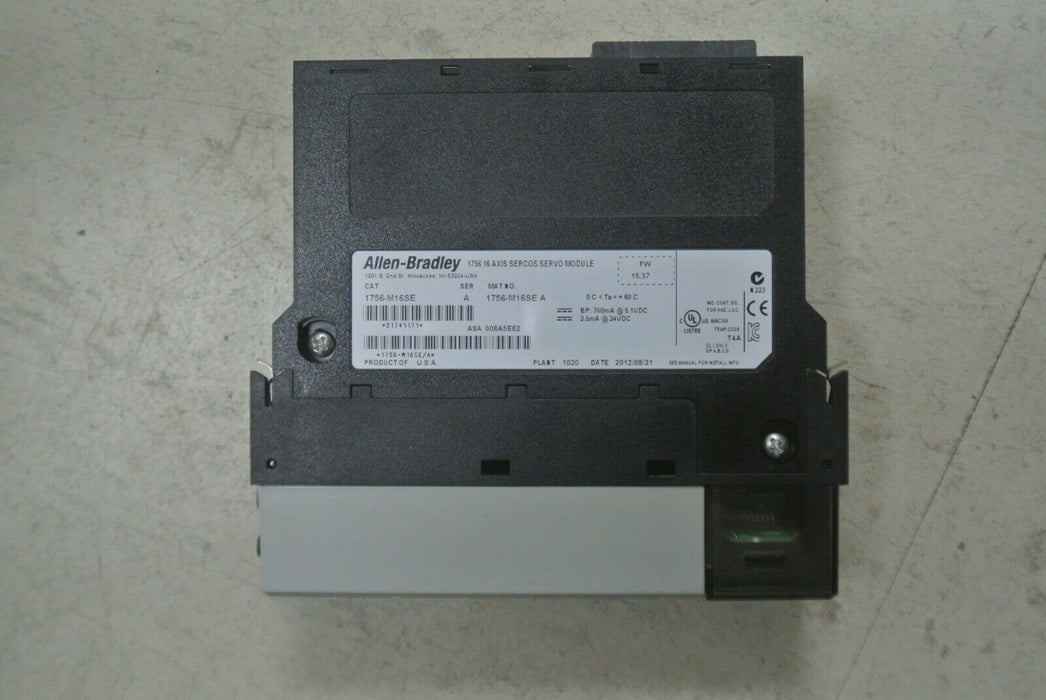 Allen Bradley 1756-M16SE Ser A FW 15.37 ControlLogix 16 Axis SERCOS Servo Module