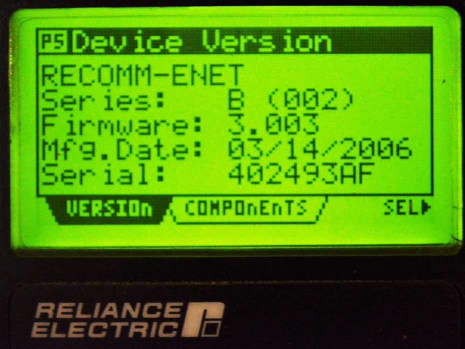 Reliance Electric RECOMM-ENET  Ethernet / IP Communications Module - Tested Good