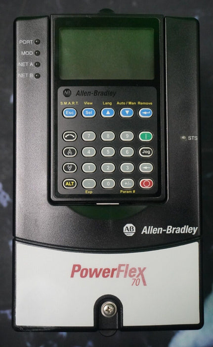 Low Hrs Allen-Bradley 20AD2P1A3AYNNNC0 PowerFlex70 1HP Series A FRN:5.001 Tested