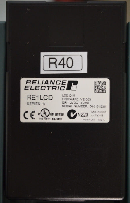 Reliance Electric RE1LCD A Keypad FRN:2.003 Tested Good R40