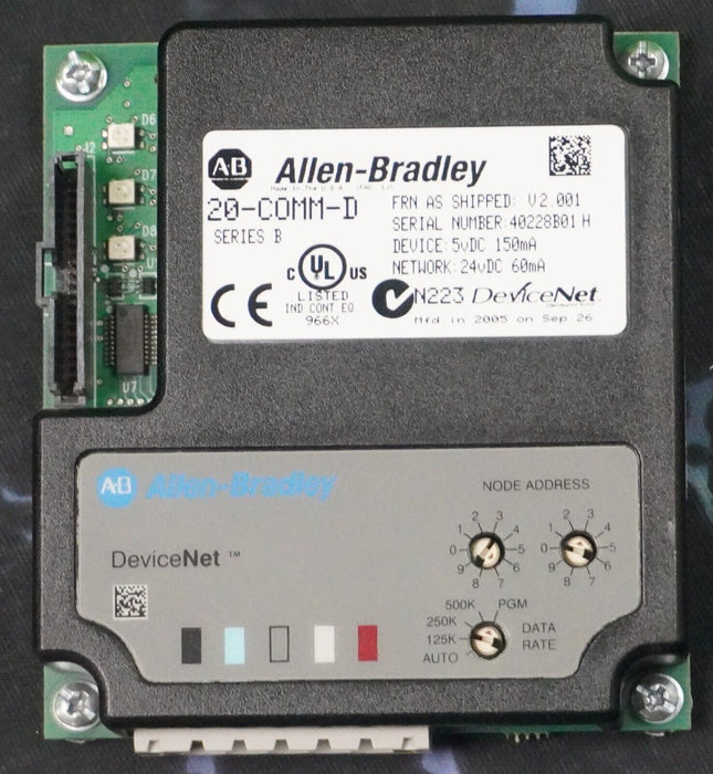 Allen-Bradley 20-COMM-D Series B Powerflex Device Adapter Firmware 2.001 Tested