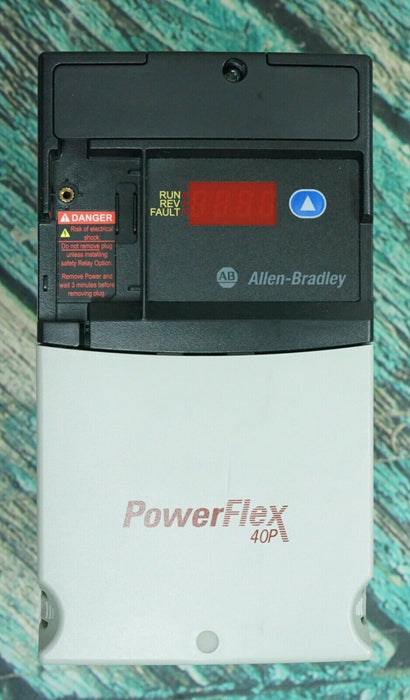 Zero Hours 22D-D4P0N104 Allen Bradley PowerFlex 40P Drive 2 HP Series A FRN:2.01