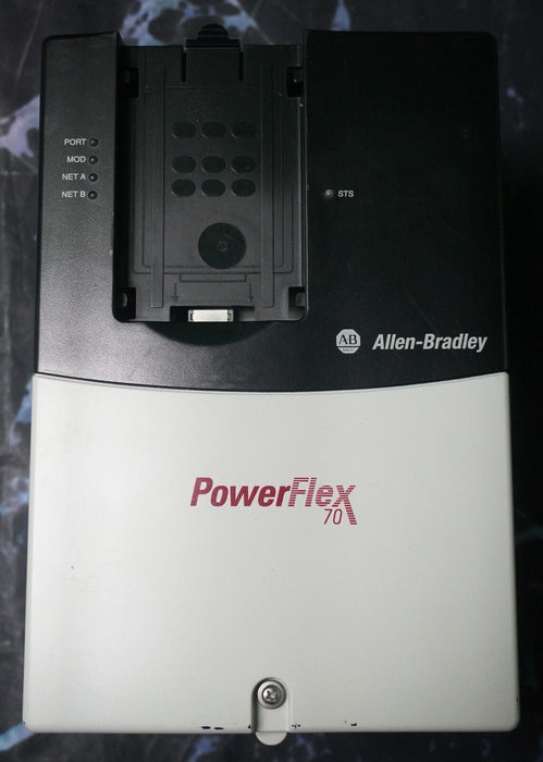 Allen-Bradley PowerFlex 70 7.5 HP 20AD011A0AYNANNN 480 VAC Tested Good FRN:2.003