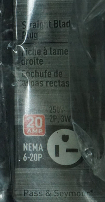 Leviton 20 Amp 250-Volt Plug Industrial Grade NEMA 6-20P