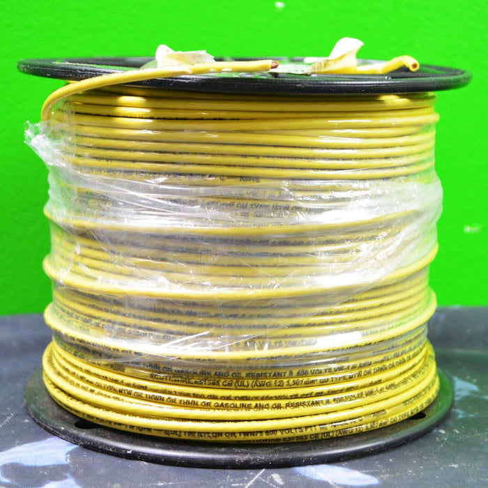 SOUTHWIRE 22969001 THHN 12 STR CU OE MACHINE TOOL WIRE 12 AWG YELLOW 500FT