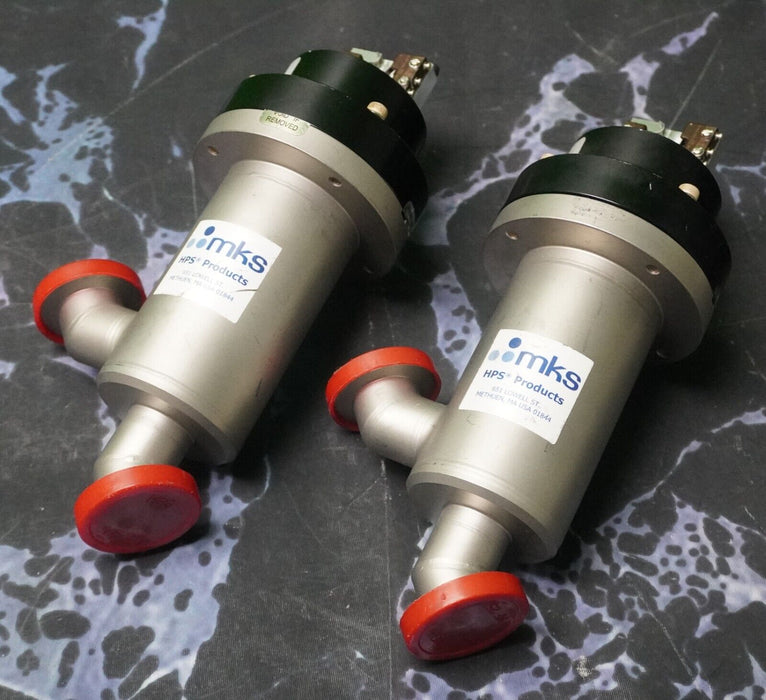 (2) MKS 162-1025K Pneumatic Angle Valve