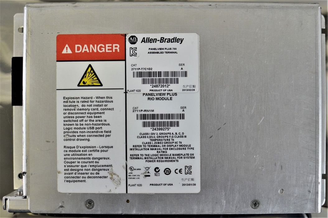 2013 Allen-Bradley 2711P-RN1M Series A PanelView Plus Communications Module