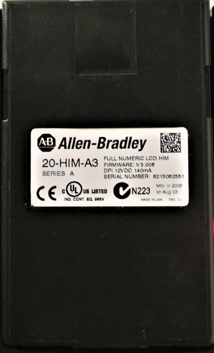 20-HIM-A3  Allen Bradley Series A Full Numeric HMI - Firmware: V3.006 - Quantity